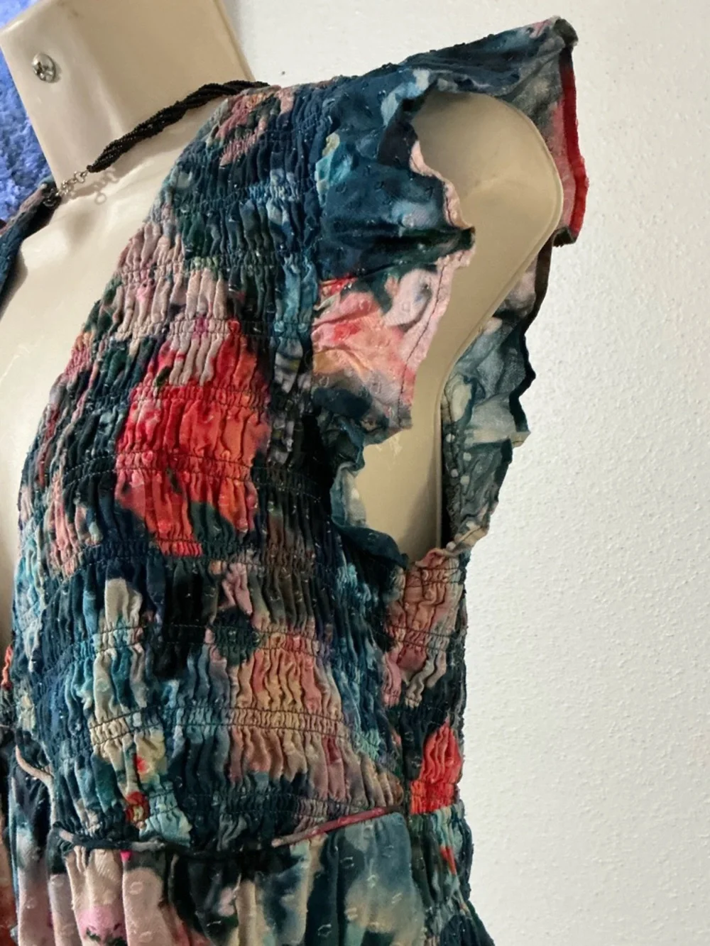 EUC Anthropologie The Peregrine Jumpsuit: Printed Eyelet Edition Size Small - Picture 7 of 16